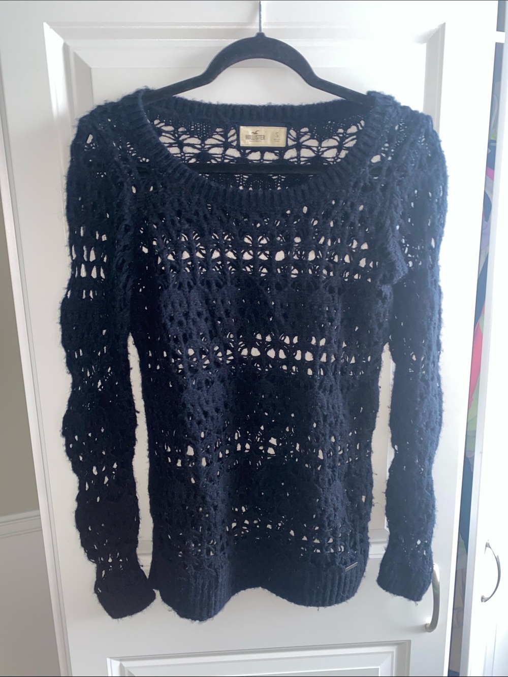 Hollister Y2K vintage Navy Blue Sweater Small